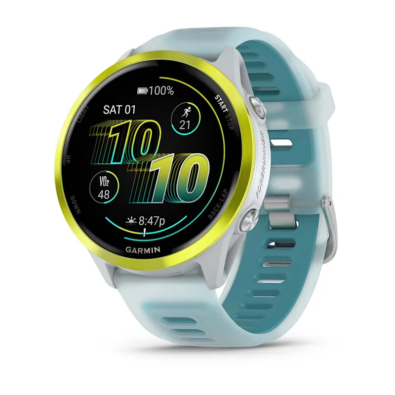 RELOJ GARMIN FORERUNNER 570 47MM AMP YELLOW - TRANSL WHITESTONE TURQUOISE BAND 010-02971-01